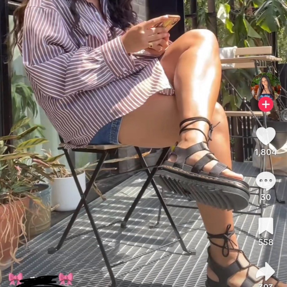 Dr. Martens Black Gladiator Sandals